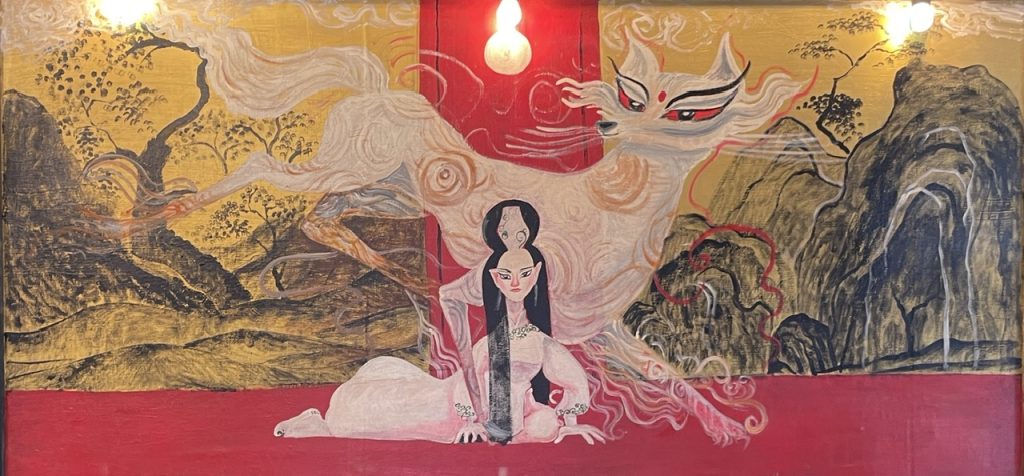 will be mine .... waiting

"the nine-tailed fox is often portrayed as a mischievous trickster or a powerful spirit" google